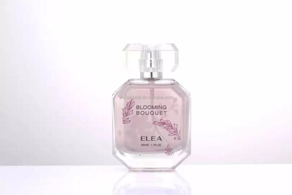 Buy cheap Luxury Glass Empty Perfume Bottles Bulk Embossed Logo With Surlyn Cap from wholesalers