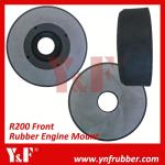 Rubber Hyundai Excavator Engine Mount Excavator Components / Heavy Equipment