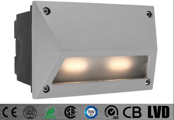Buy cheap Square White 350ma Wall Exterior Recessed Step Lights Outdoor IP55 L150*W121*H100mm from wholesalers