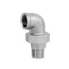 Buy cheap Stainless Steel Silver BSP NPT G BSPT Female Male Thread Casting Union Elbow Fittings from wholesalers