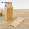 Buy cheap 110-130mic 5lb Kraft Paper Valve Side Coffee Gusset Bag from wholesalers