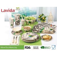 Buy cheap Nordic European Style Bamboo Fiber Tableware Unique Rustic Texture For product