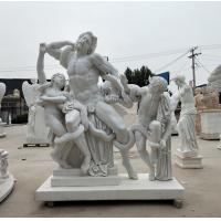 Buy cheap Museum exhibition marble sculptures Laocoon replica stone statue,stone carving product