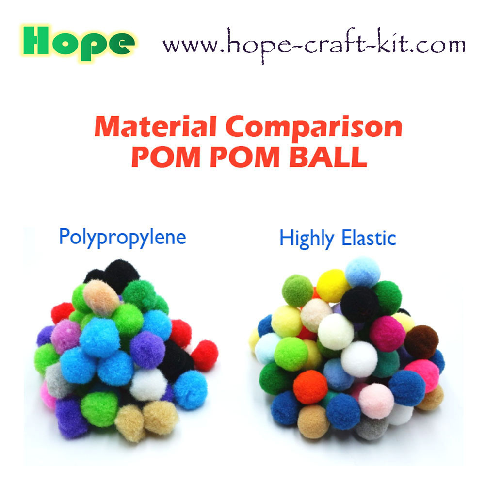 2~4 colours soft Pom pom ball for hobbies and children kids DIY hand-crafted material