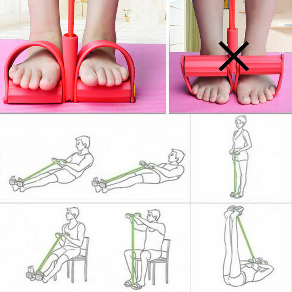 Fitness Gum 4 Tube Resistance Bands Yoga Equipment Pilates Resistance Bands