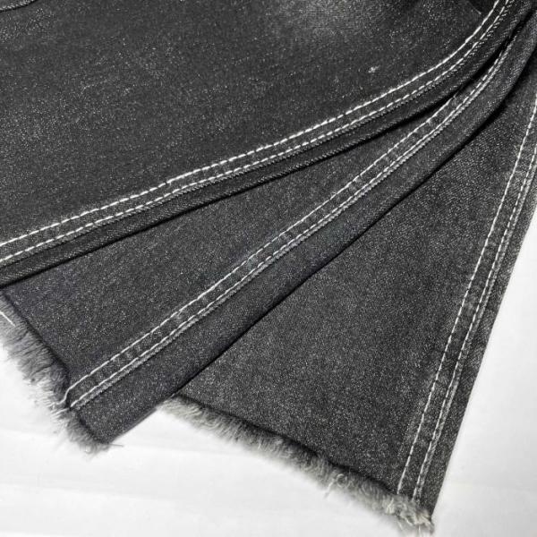 Buy cheap Sulfur Raw Black Twill Denim Textile 12 oz 170cm from wholesalers