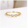 Buy cheap bowknot 18K Gold Diamond Rings Moissanite Engagement Rings For Her from wholesalers