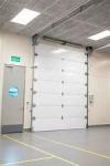 Automatic Industrial Sectional Door Waterproofing Overhead 10mm Insulated