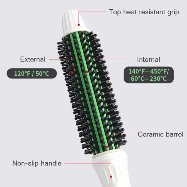 Buy cheap White Negative Ions PTC Heating 230C Hair Curling Comb For Men from wholesalers