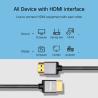 Buy cheap Aluminum Slim Ultra HDMI Cable 36AWG 1080P 60HZ Cotton Braided Connectors from wholesalers