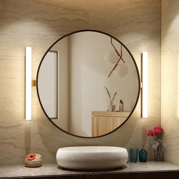Buy cheap 5mm Environmental Silver Mirror Round Shape Bathroom Wall Mounted LED Lighted Mirror from wholesalers