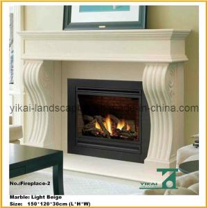 Buy cheap European Style White Marble Fireplace Surround from wholesalers