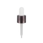 Matte Brown Plastic Essential Oil Dropper 20/410 Essence Refill Tube