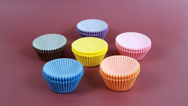 50Pcs/Set Panttern Violet Coloured Muffin Paper Cupcake Cases Baking Cup Cake Case Disposable Cake Baking Paper Cup