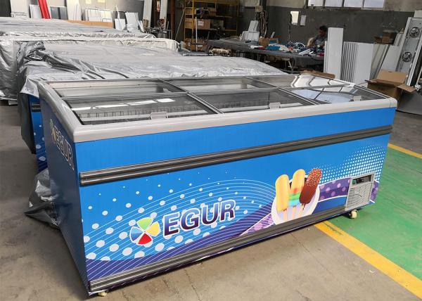 Buy cheap Sliding Glass Door Display Island Chest Freezer 2100mm Multi Usage from wholesalers