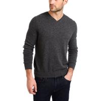 Buy cheap Plain Type Men'S Knit Cashmere Sweater / Knit Pullover Sweater OEM 12GG Gauge product