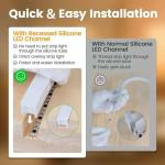 DIY Decoration Rgb Neon Strip Light Tubes Custom 12v 24v SFlexible Neon Strip