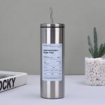 Tumbler Stainless Steel Coffee Cup Insulation With Lid And Straw American Style