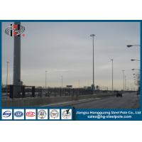 Buy cheap Q420 , Q460 Tubular Floodlighting High Mast Light Pole for Motorway Lighting product