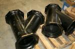 Buy cheap High Hardness Mechanical Joint Fittings Ductile Iron Casting 10 Lateral Y C153 from wholesalers