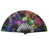 Buy cheap Top Quality Custom Logo Printing Rainbow Fabric Hand Fan from wholesalers