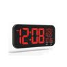 Buy cheap Square Living Room Light Up Digital Clock With Indoor And Outdoor Temperature from wholesalers