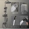Buy cheap Electroplating Three Piece Shower Head Set With Pressurized Black Shower Head OEM from wholesalers