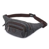 Buy cheap Black Sports Mens Waist Bags Barrel Shaped With Ears Line Hole product