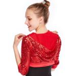 Sequins Hoodies Hip Hop Dance Costumes Jacket Street Dance Costumes Performance