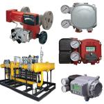 Natural Gas Valve Skid By Masoneilan 35002 Control Valve Type 35 Actuator