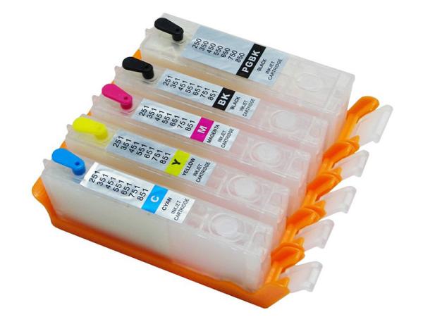 Buy cheap 100ml / Piece Plastic Compatible Printer Ink Cartridges Refillded Canon from wholesalers