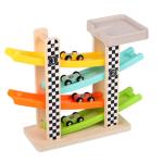 Wooden Four Track Glider Children'S Mini Inertial Return