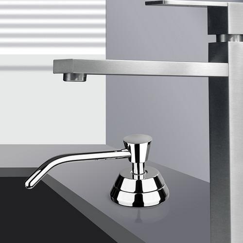 Buy cheap 34oz Lavatory Brass Kitchen Soap Dispenser Wall Mounted Soap Dispenser Brass OEM from wholesalers