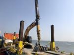 KM Series Clamshell Telescopic Arm Excavator Long Boom Piling Parts