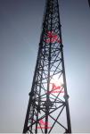 Free standing steel lattice tower