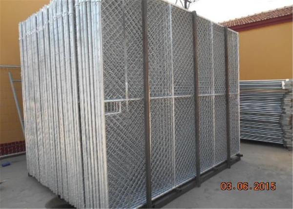 Buy cheap Pre - Galvanized Pipes 14 Microns Portable Chain Link Fence Panels from wholesalers