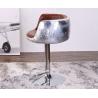 Buy cheap Retro Vintage Leather Adjustable Height Aviator Industrial Swivel Bar Stools from wholesalers