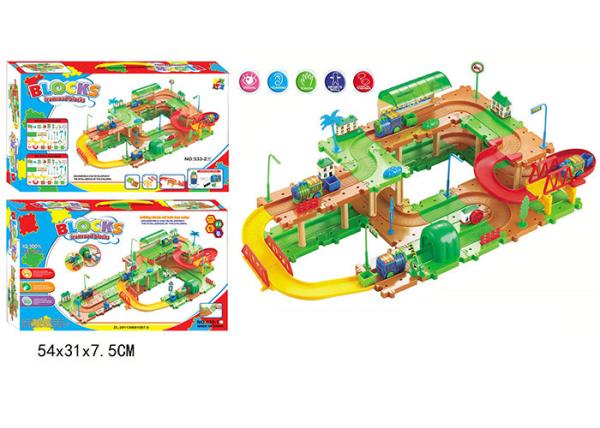 Buy cheap DIY Assembly Blocks Track Set Children's Play Toys Train Station Electric 29 " from wholesalers