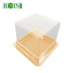 Square Single Plastic Hinged Cupcake Containers Disposable Food Grade
