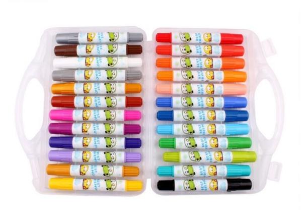 Buy cheap Eco-friendly fancy 24 colors Non-toxic wax crayon set/ 24colors rotating body crayon for children from wholesalers