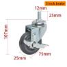 Buy cheap 3 Inch Swivel Caster Wheels , 75mm Castors With Brakes 363S-76 from wholesalers