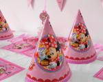 Minnie Mouse Kids Birthday Party Decoration Set Party Supplies cup plate banner