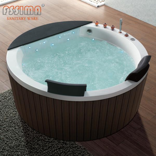 Buy cheap 1700mm Freestanding Jetted Bathtub For 2 Round Stand Alone Tub Hot Small from wholesalers