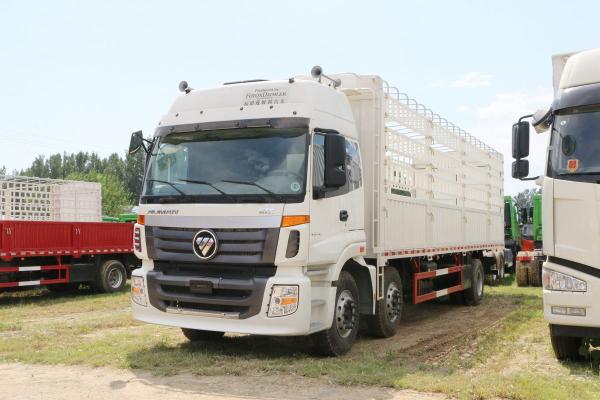 Buy cheap Foton Auman Stake Truck 6 Series Heavy Duty Truck Diesel 8-Speed 245HP 6X2 9.53m White Body from wholesalers
