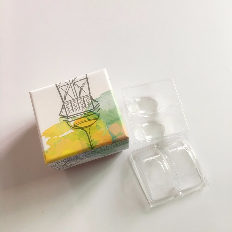2 Pcs Macaron Printing Paper Gift Box Packing Macarrons Display With Inner Tray