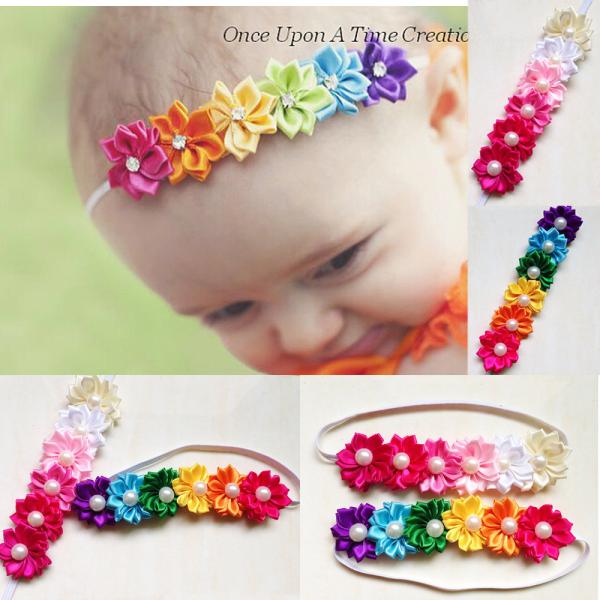 Buy cheap The new European and American children hair jewelry six polygonal flower hair color from wholesalers