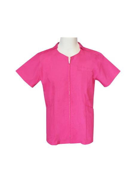 Buy cheap 150 GSM Lapel Medical Uniform Scrubs With White Zipper And Pricess Seam from wholesalers
