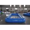 Buy cheap Rectangular Large Inflatable Swimming Pool , 0.9mm PVC Airtight Inflatable Pool from wholesalers