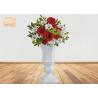 Buy cheap Lightweight Glossy White Fiberglass Planters Floor Vases Wedding Decor Items from wholesalers