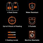 Winter Heated Waistcoat Lightweight USB Charging For Outdoor Hiking Hunting